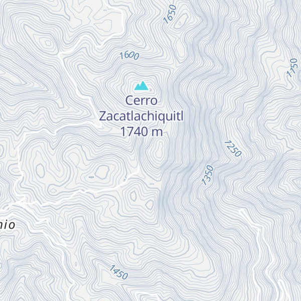 Map of Cerro Cuachipilote