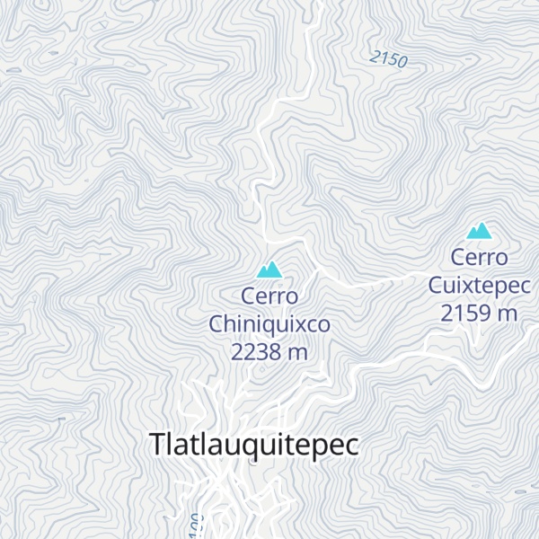Map of Cerro Chiniquixco