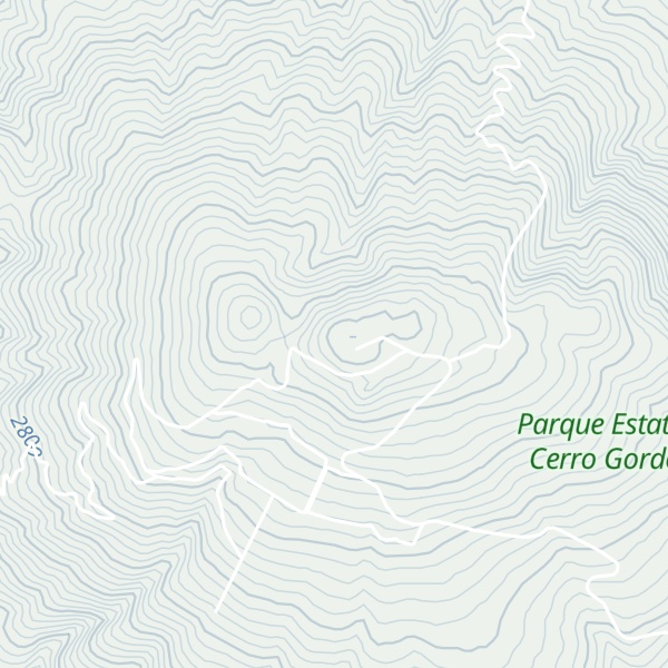 Map of Cerro Gordo