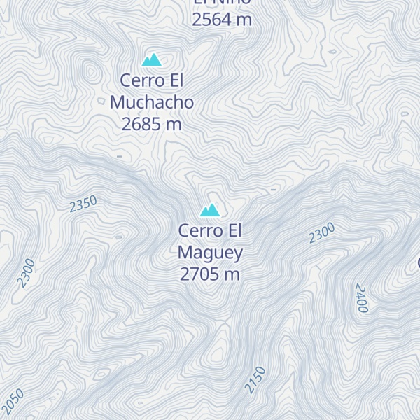 Map of Cerro El Maguey