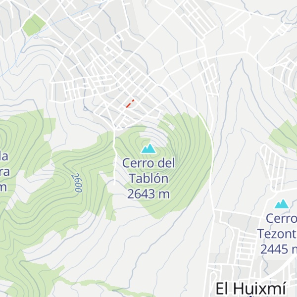 Map of Cerro del Tablón