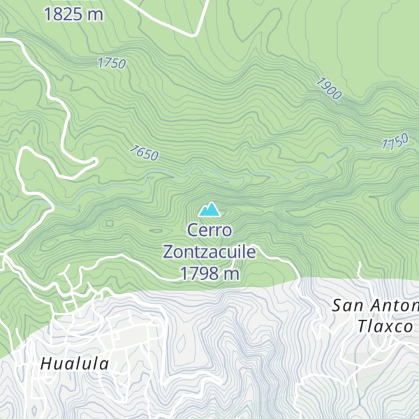 Map of Cerro Zontzacuile