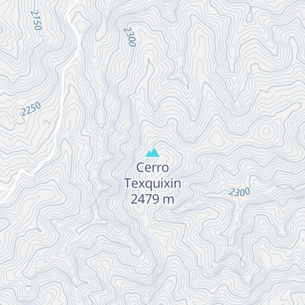 Map of Cerro Texquixin