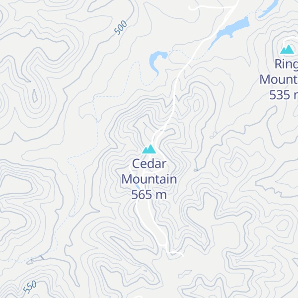 Map of Cedar Mountain