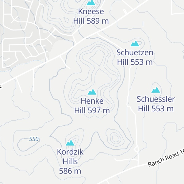 Map of Henke Hill