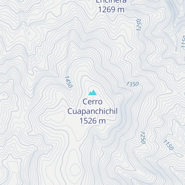 Map of Cerro Cuapanchichil