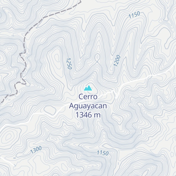 Map of Cerro Aguayacan