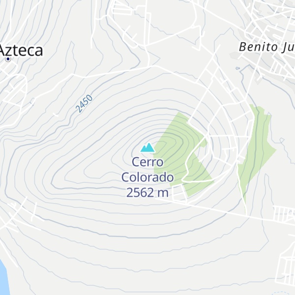Map of Cerro Colorado
