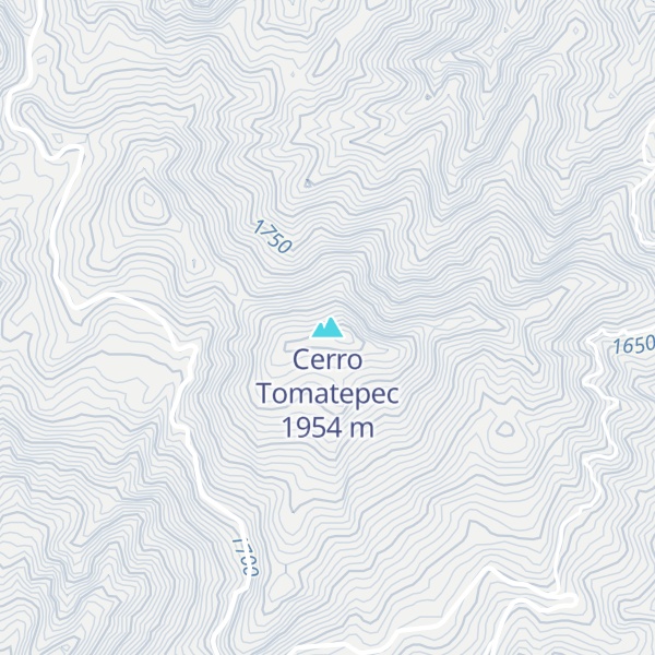Map of Cerro Tomatepec