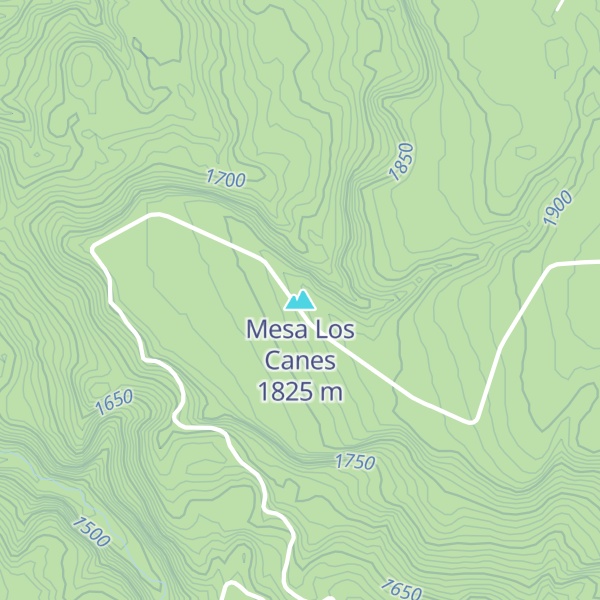 Map of Mesa Los Canes