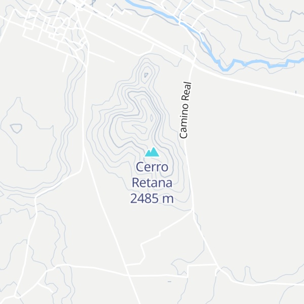 Map of Cerro Retana