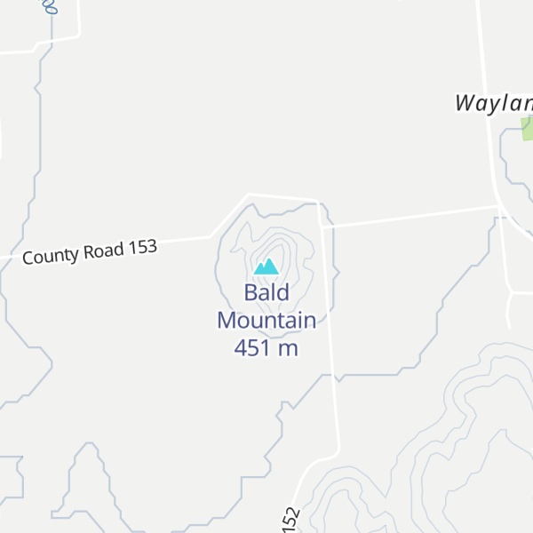 Map of Bald Mountain