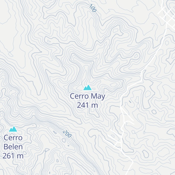 Map of Cerro May