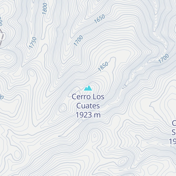 Map of Cerro Los Cuates