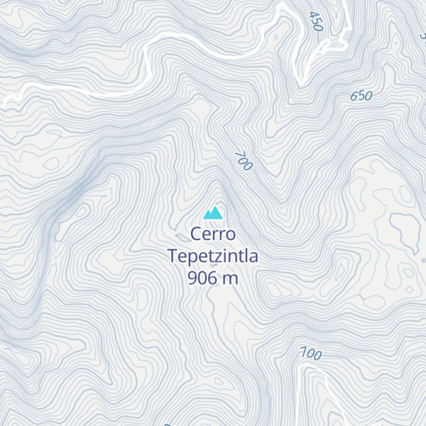 Map of Cerro Tepetzintla