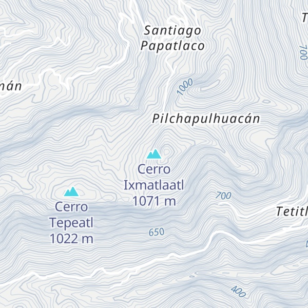 Map of Cerro Ixmatlaatl