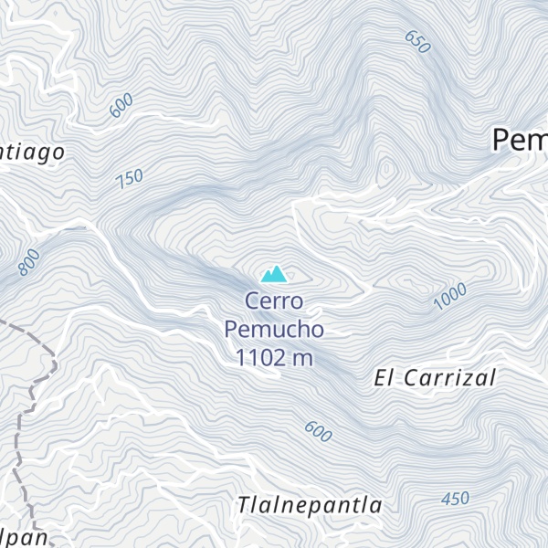 Map of Cerro Pemucho