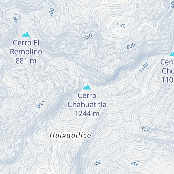 Map of Cerro Chahuatitla