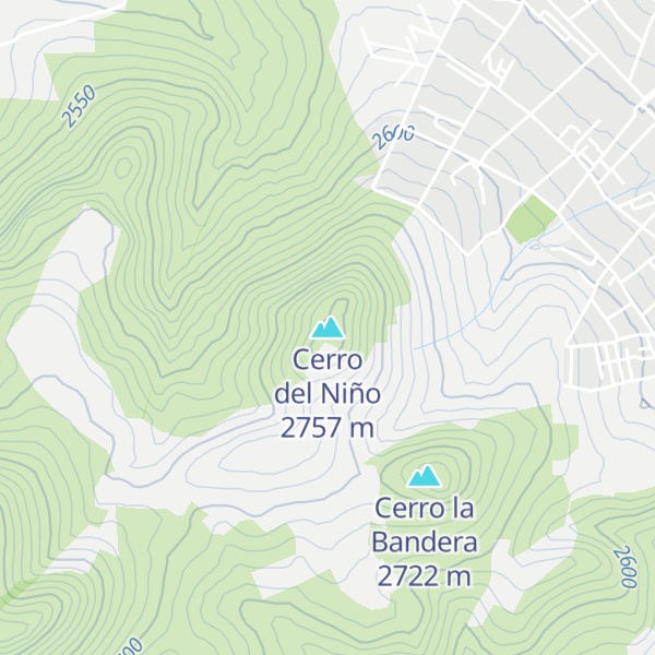 Map of Cerro del Niño
