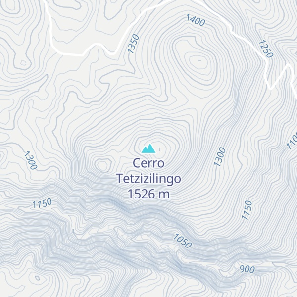 Map of Cerro Tetzizilingo