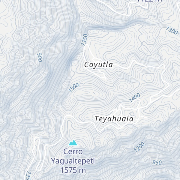 Map of Cerro Pejelajacatepetl