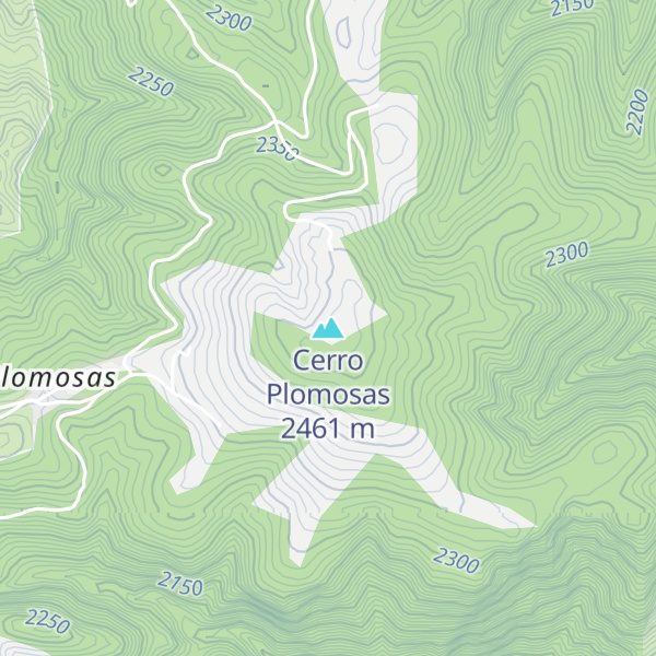Map of Cerro Plomosas