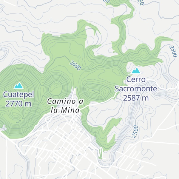 Map of Cerro Tlacuayol