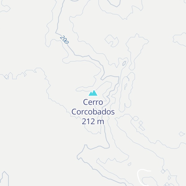 Map of Cerro Corcobados