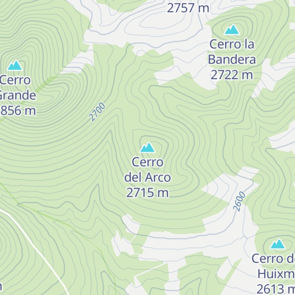 Map of Cerro del Arco