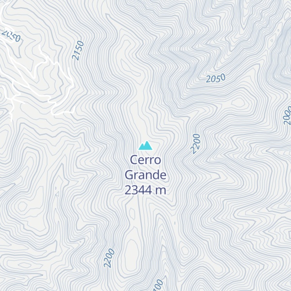 Map of Cerro Grande