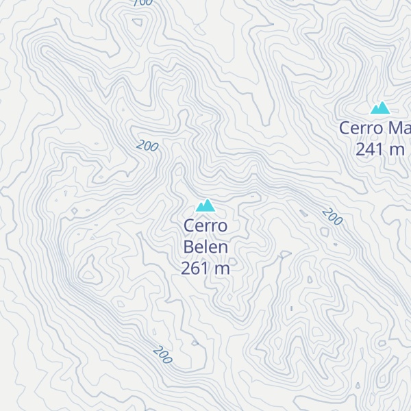 Map of Cerro Belen