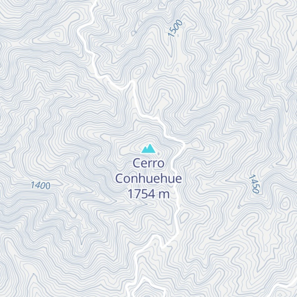 Map of Cerro Conhuehue
