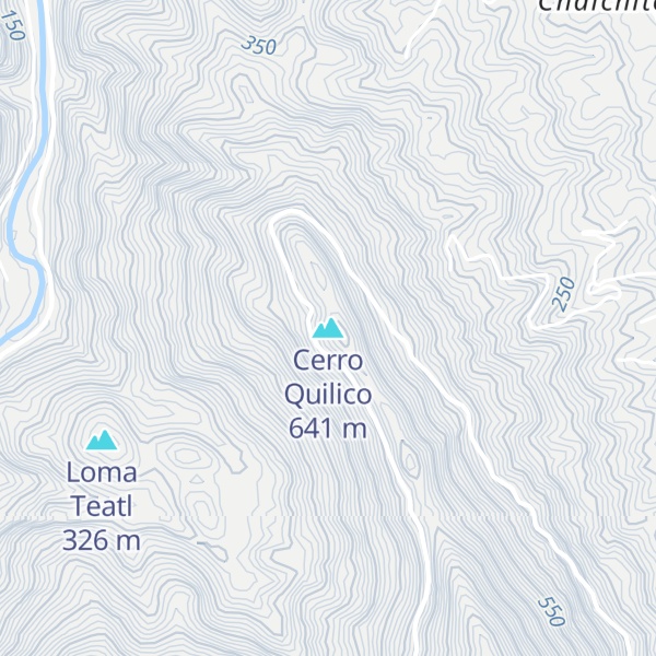 Map of Cerro Quilico