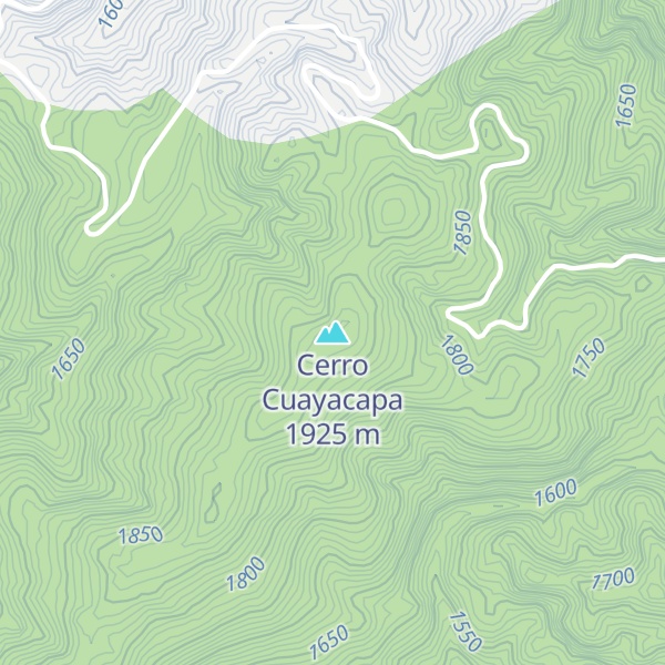 Map of Cerro Cuayacapa