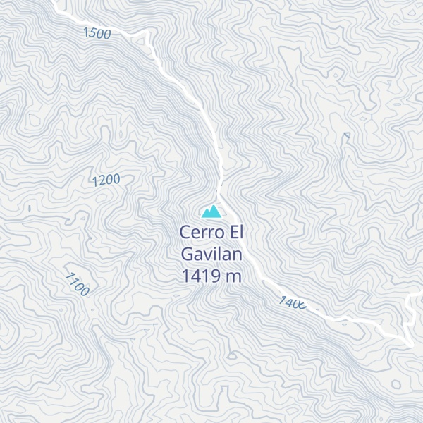 Map of Cerro El Gavilan