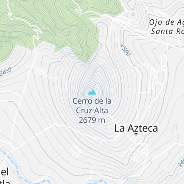 Map of Cerro de la Cruz Alta