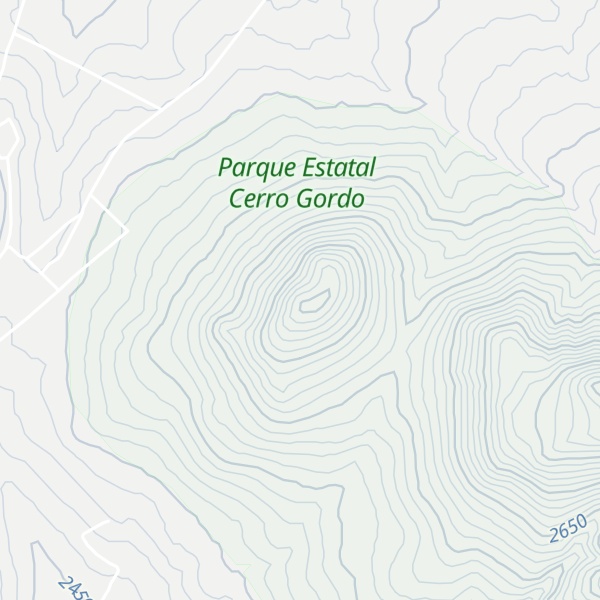 Map of Cerro Tlatepec