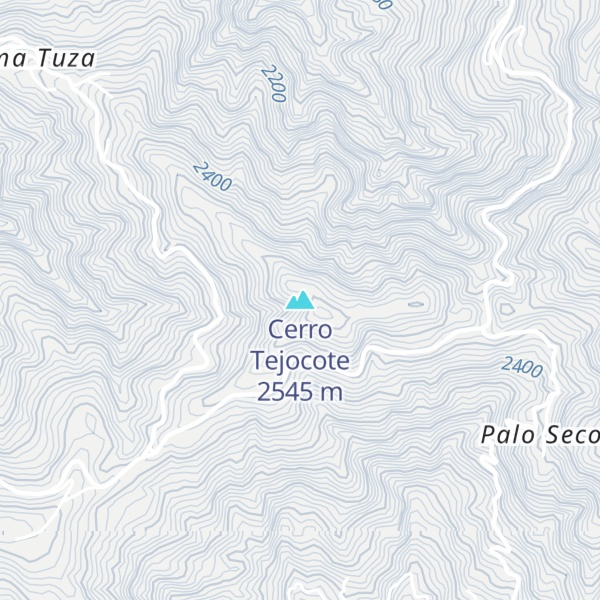 Map of Cerro Tejocote
