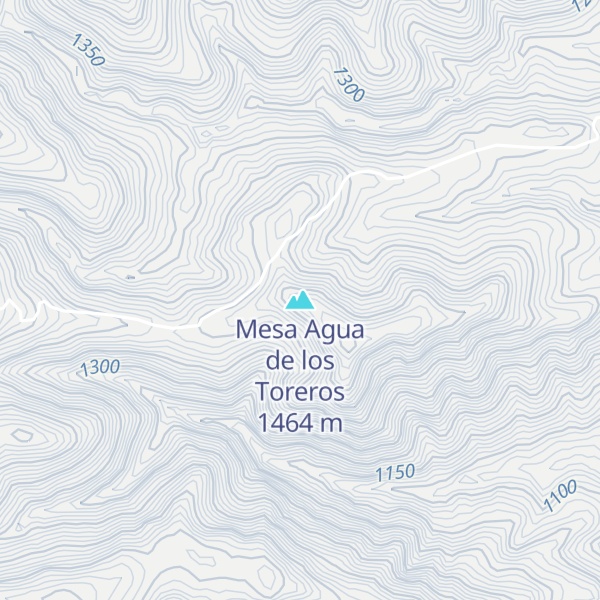 Map of Mesa Agua de los Toreros