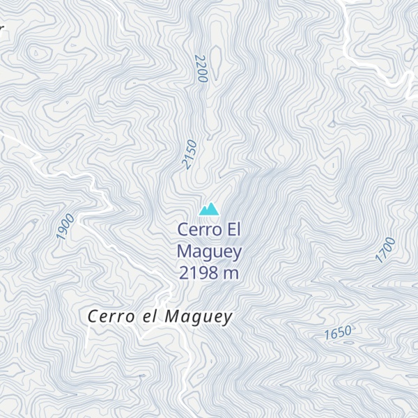 Map of Cerro El Maguey