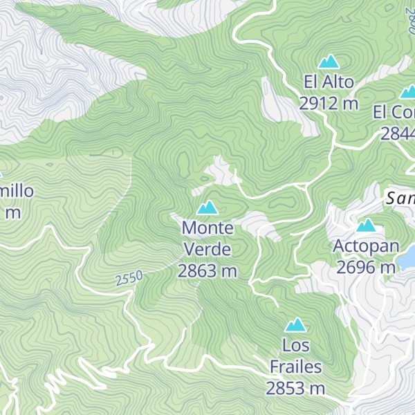 Map of Monte Verde