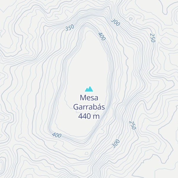 Map of Mesa Garrabás