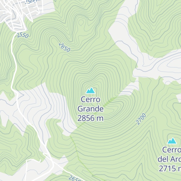 Map of Cerro Grande