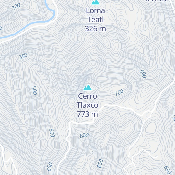 Map of Cerro Tlaxco