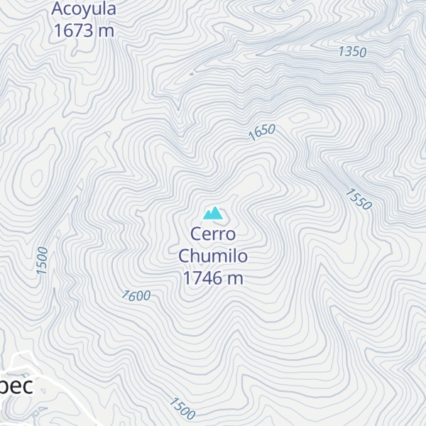 Map of Cerro Chumilo