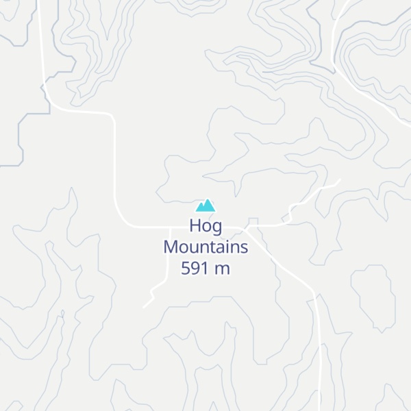 Map of Hog Mountains