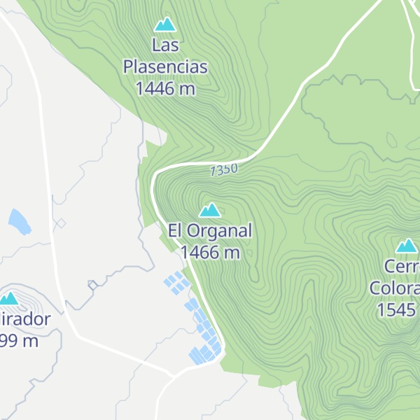 Map of El Organal