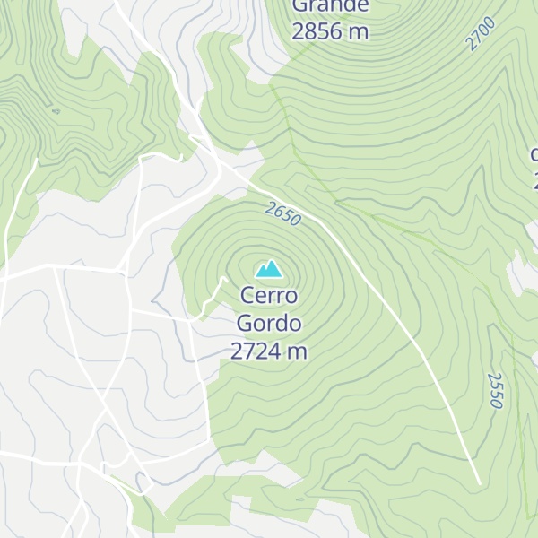 Map of Cerro Gordo
