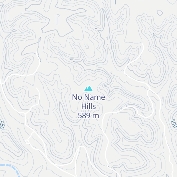 Map of No Name Hills