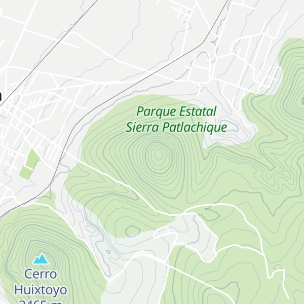 Map of Cerro Pelón